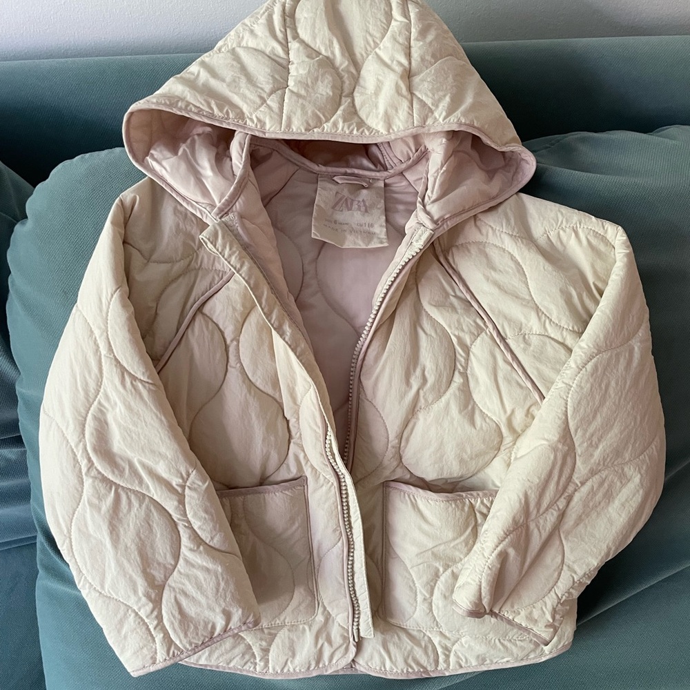 Zara girls quilted jacket